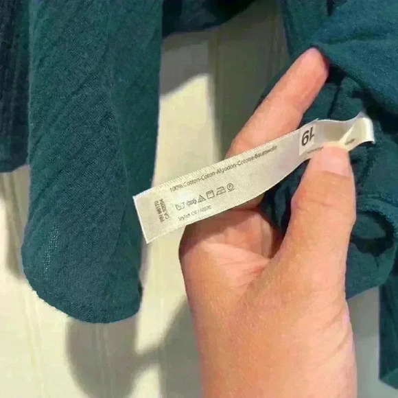 Free people boho oversized ruffle sleeve top NWT SZ. Xs. Lagan look - Picture 3 of 8